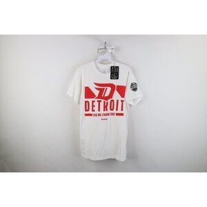 New Reebok Mens Small 2016 Stadium Series Detroit Red Wings Hockey T-Shirt White